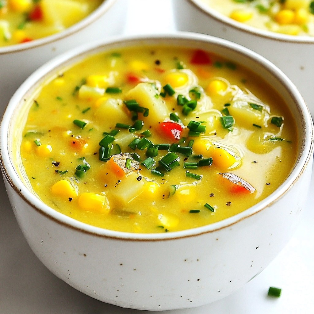 Summer Corn Chowder Hearty and Flavorful Delight