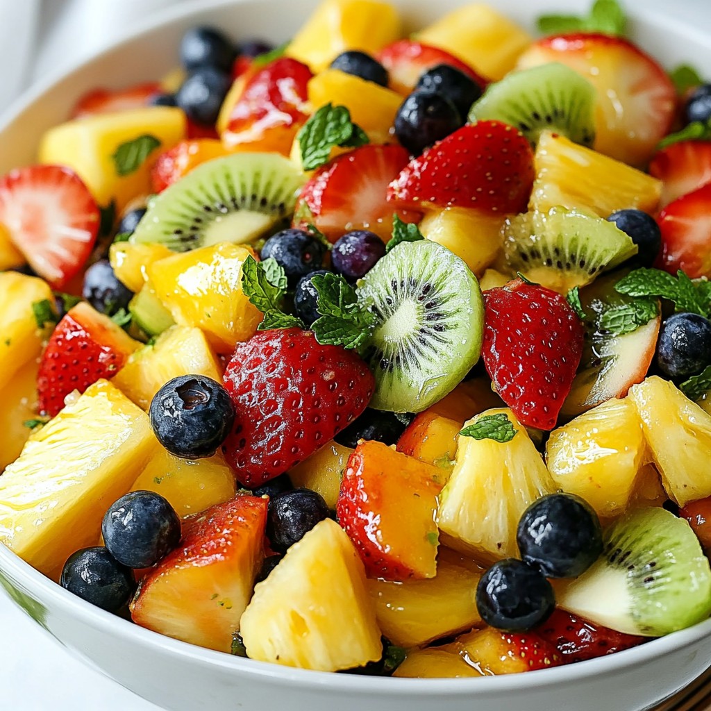 Honey Lime Fruit Salad Refreshing and Easy Recipe