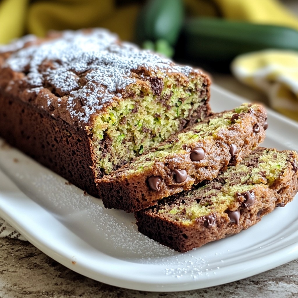 Chocolate Chip Zucchini Bread Simple and Tasty Treat