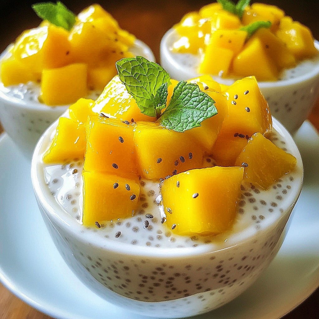 Mango Coconut Chia Pudding Easy and Healthy Recipe