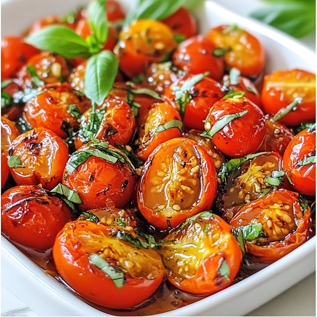 Balsamic Roasted Cherry Tomatoes Delightful Flavor Boost
