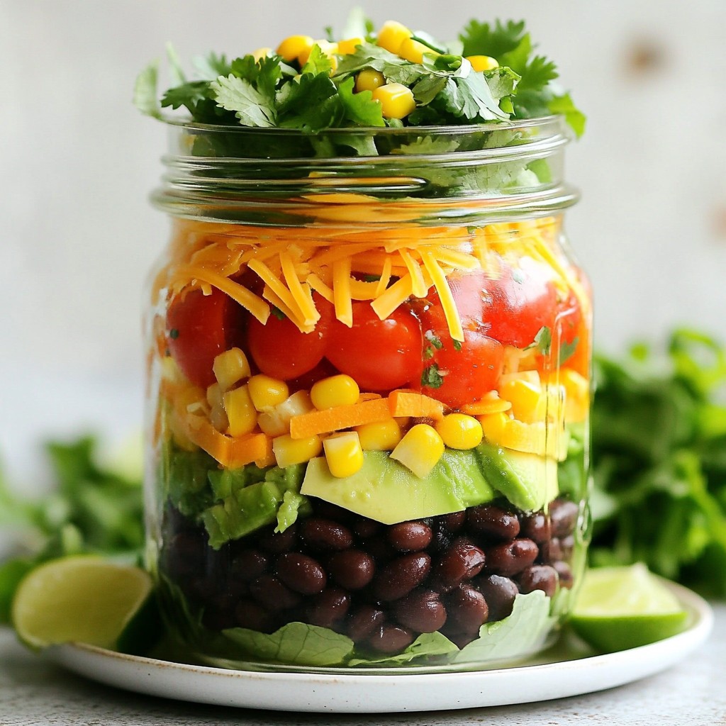 Taco Mason Jar Salads Refreshing and Easy Meal Prep