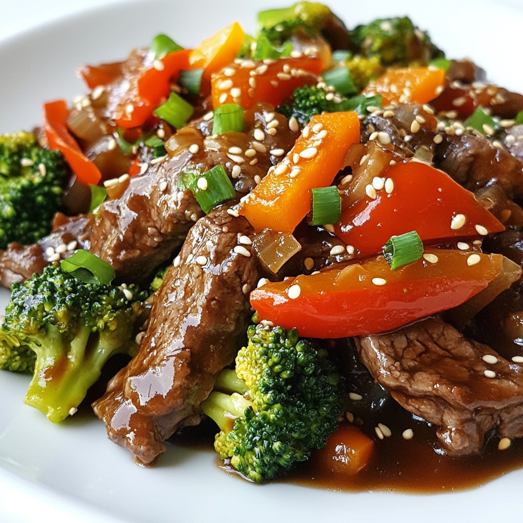 One-Pan Sesame Ginger Beef Quick and Easy Recipe