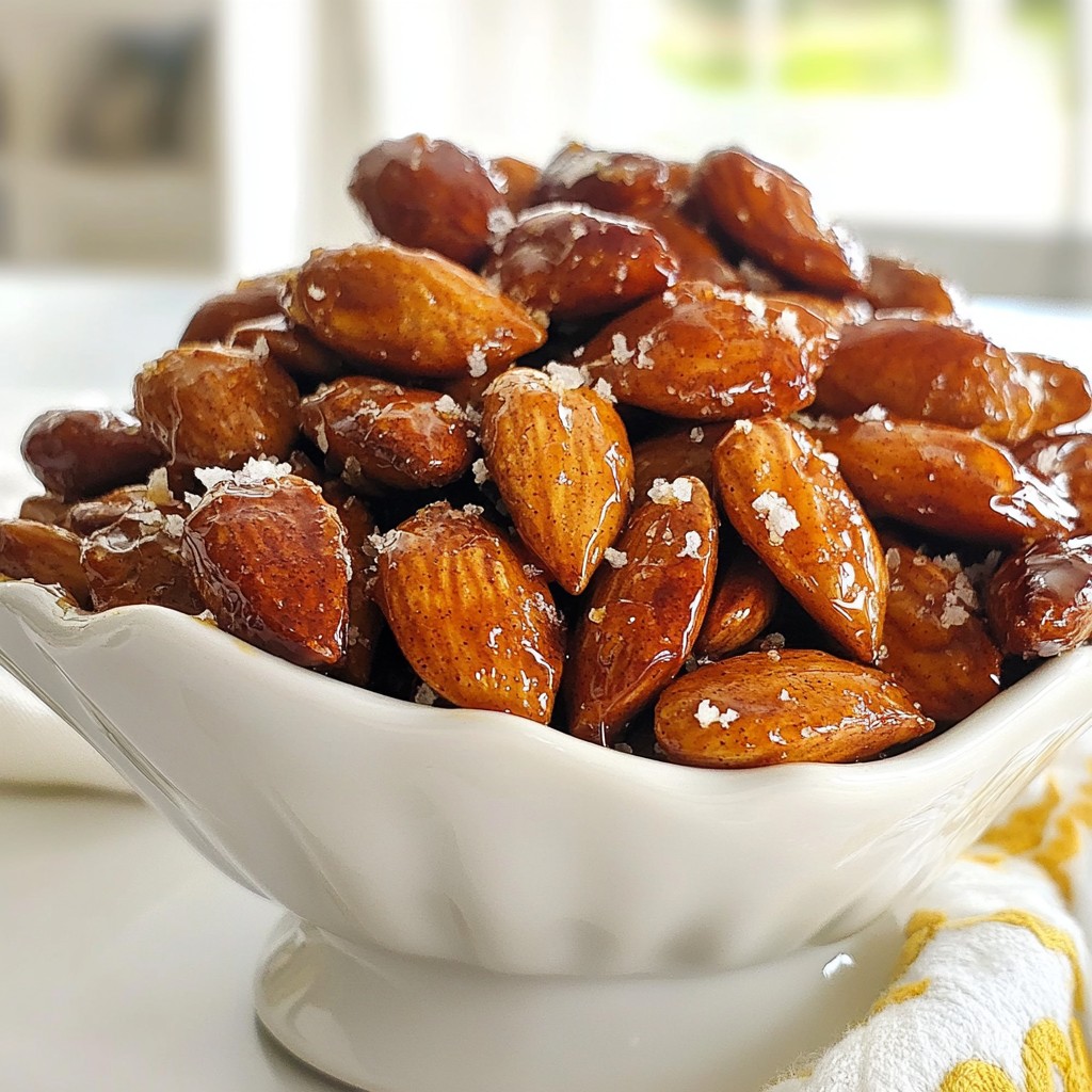 Maple Cinnamon Roasted Almonds Irresistible Snack Delight
