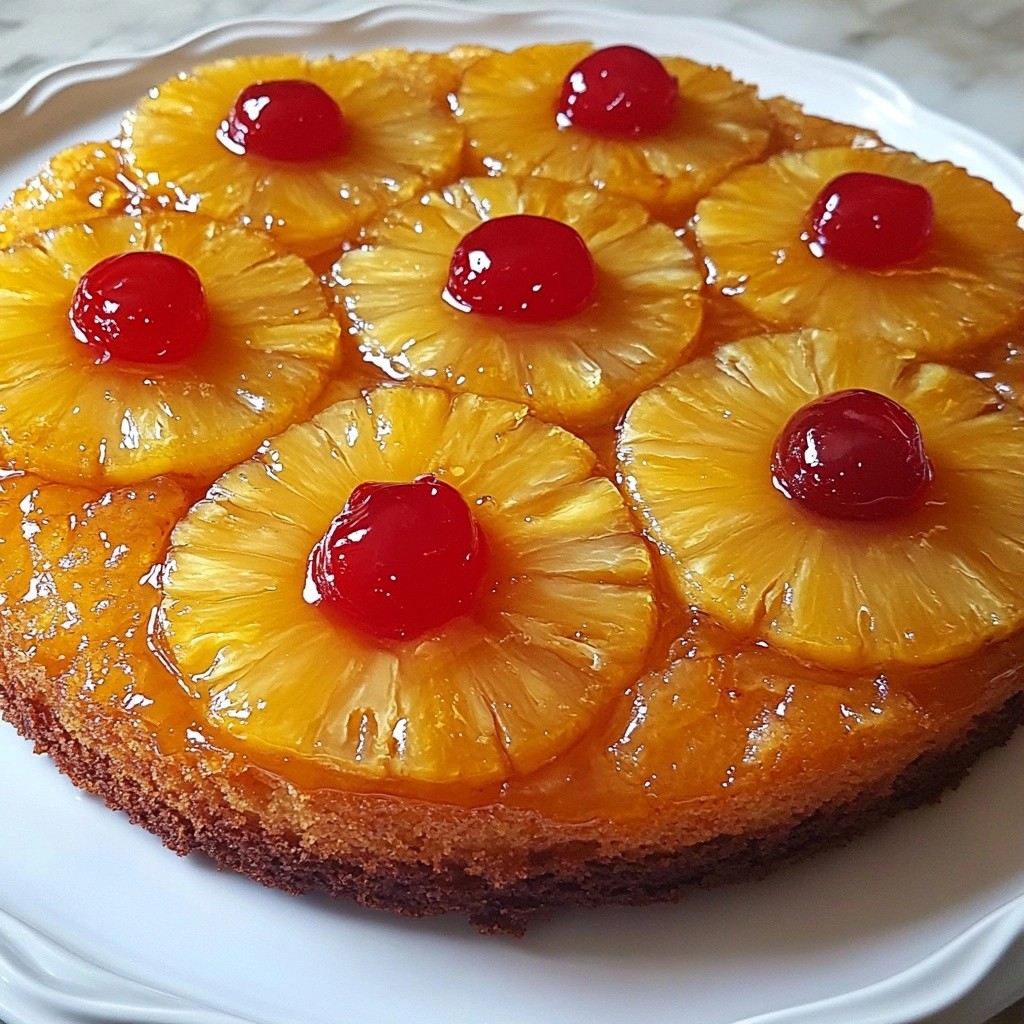 Moist Baking Pineapple Upside-Down Cake Delight