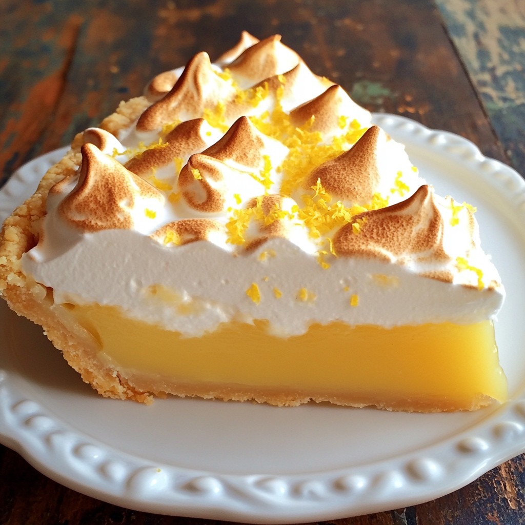 Classic Sweet Lemon Meringue Pie Delightful Recipe