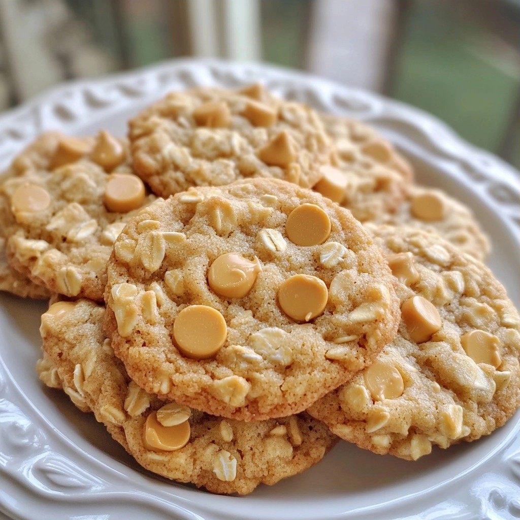 Chewy Sweet Butterscotch Oatmeal Cookies Recipe