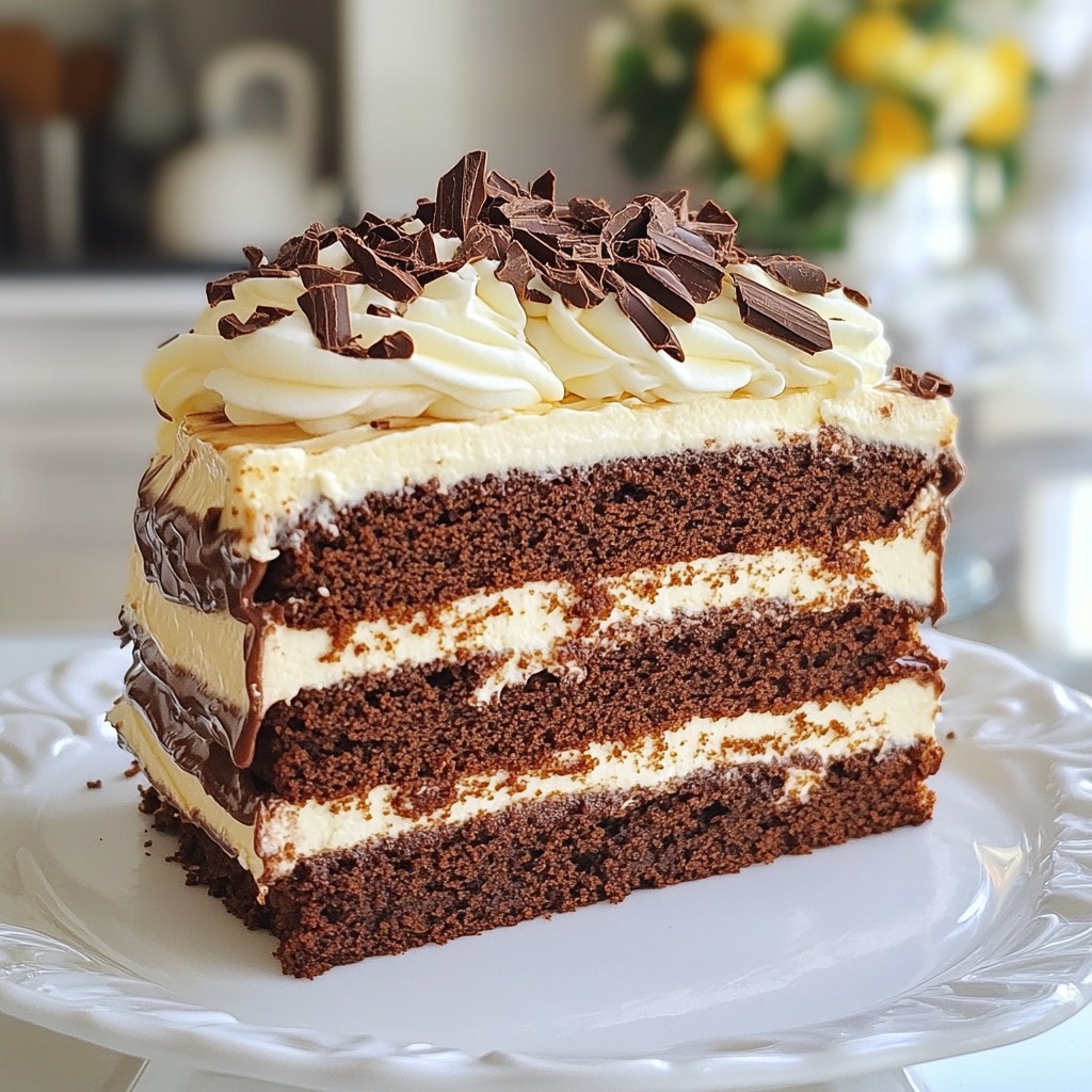 Decadent Baking Chocolate Coffee Layer Cake Recipe