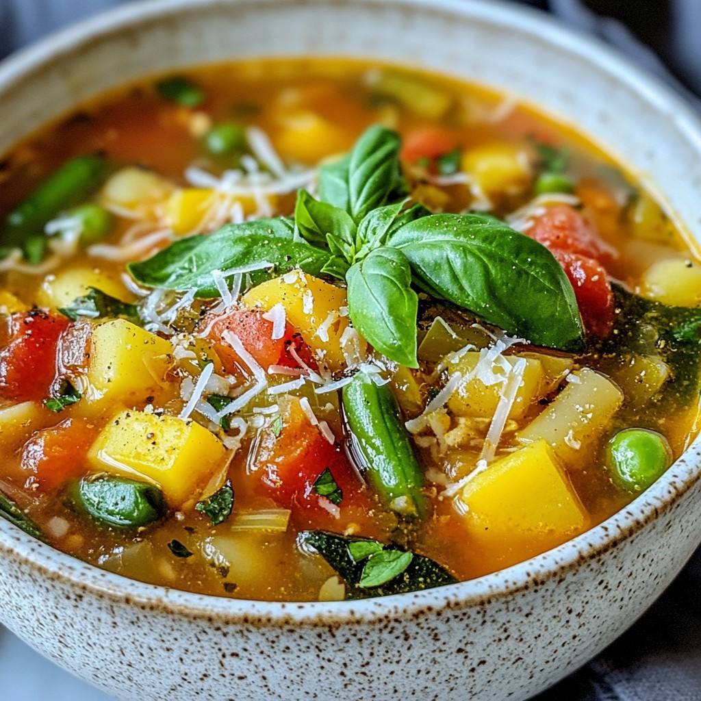 Veggie Packed Minestrone Soup Hearty and Healthy Dish