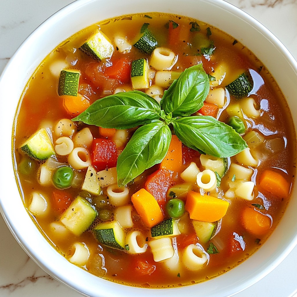Veggie Packed Minestrone Soup Simple and Tasty Recipe