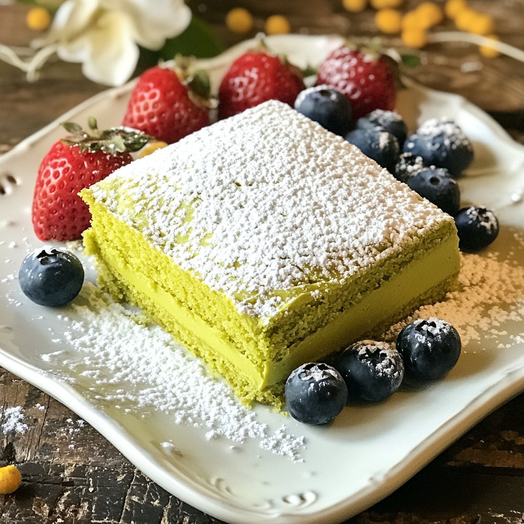 Fluffy Baking Matcha Green Tea Cake Delight Recipe