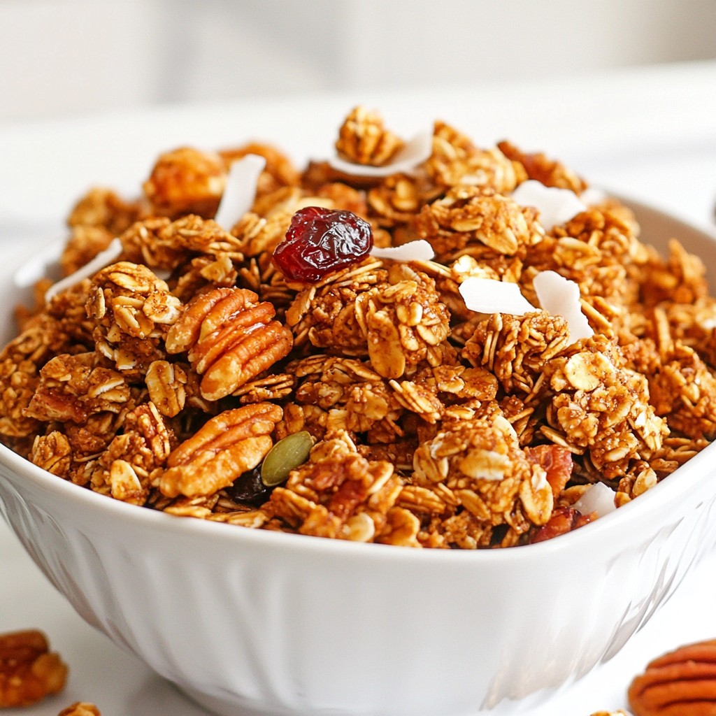 Maple Pecan Granola Clusters Tasty and Nutritious Snack