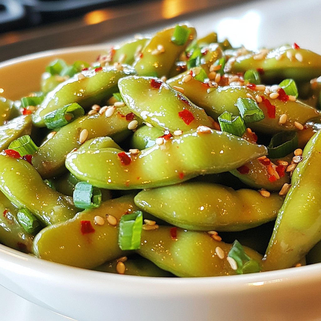 Spicy Garlic Edamame Tasty and Quick Snack Recipe