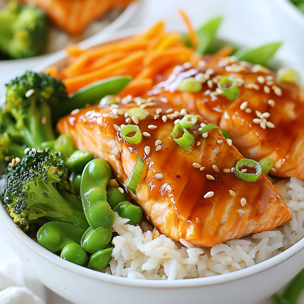Baked Teriyaki Salmon Bowls Flavorful and Healthy Meal