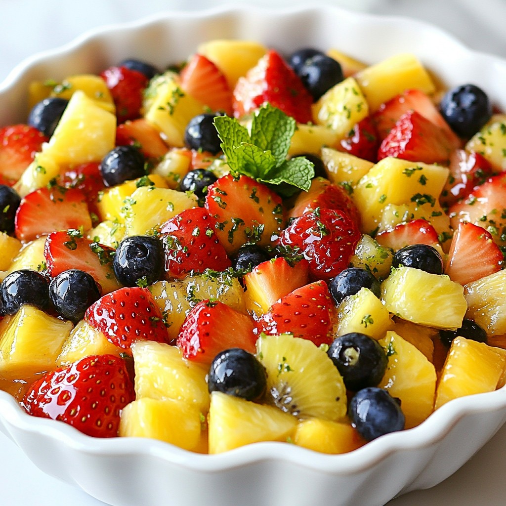 Honey Lime Fruit Salad Refreshing and Healthy Recipe