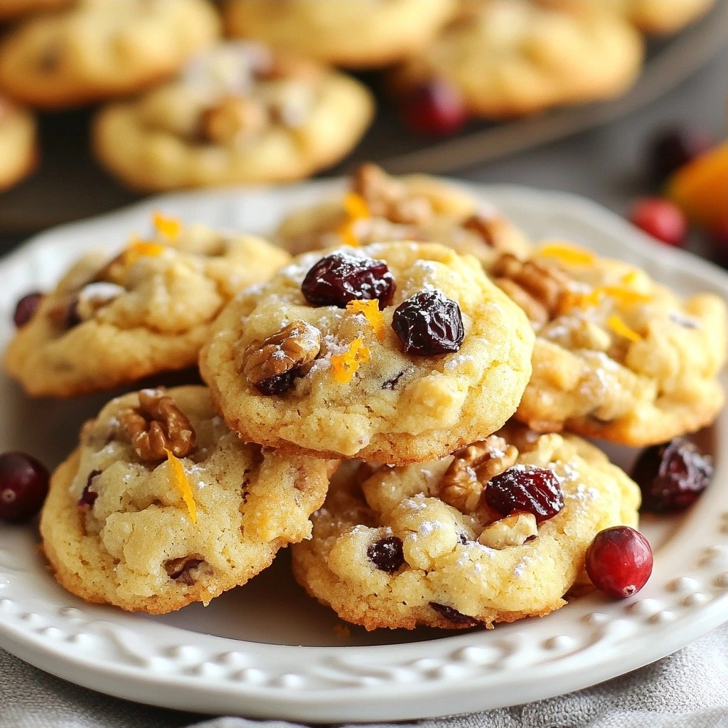Chewy Sweet Cranberry Orange Cookies Easy Recipe