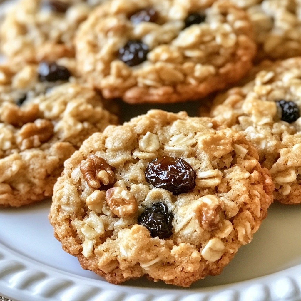 Soft and Chewy Baking Oatmeal Raisin Cookies Recipe