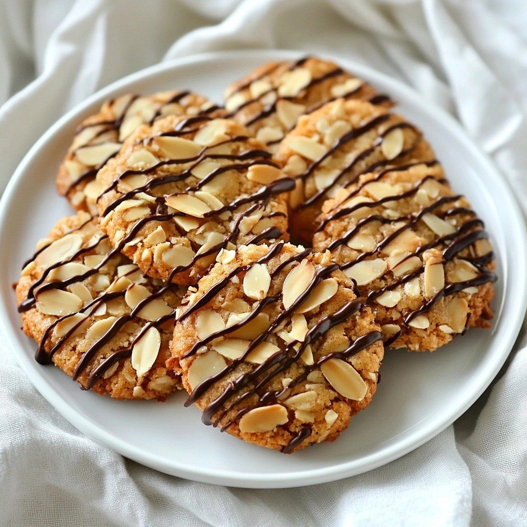 Crispy Baking Almond Florentine Cookies Delightful Snack