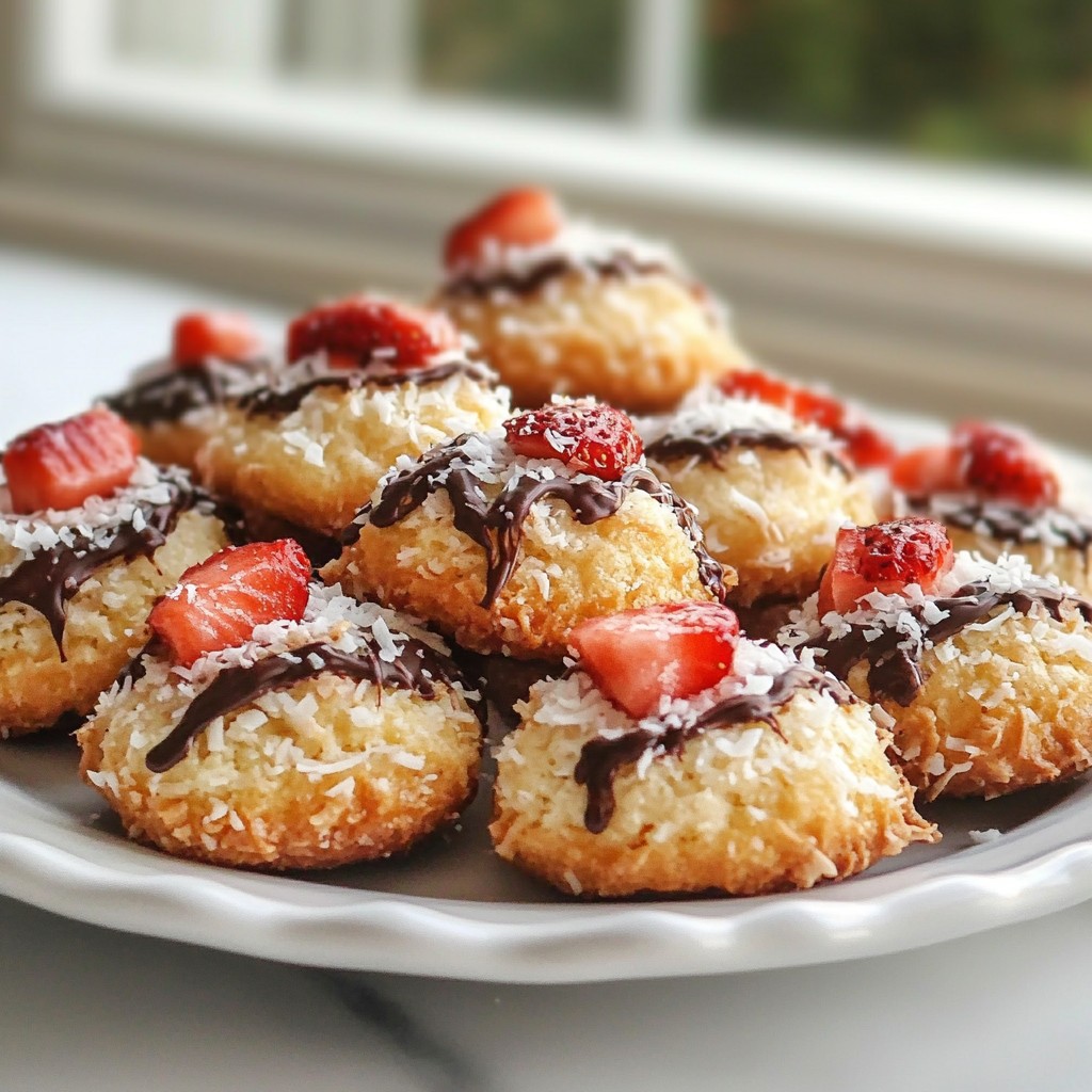 Strawberry Coconut Macaroons Flavorful and Easy Treat