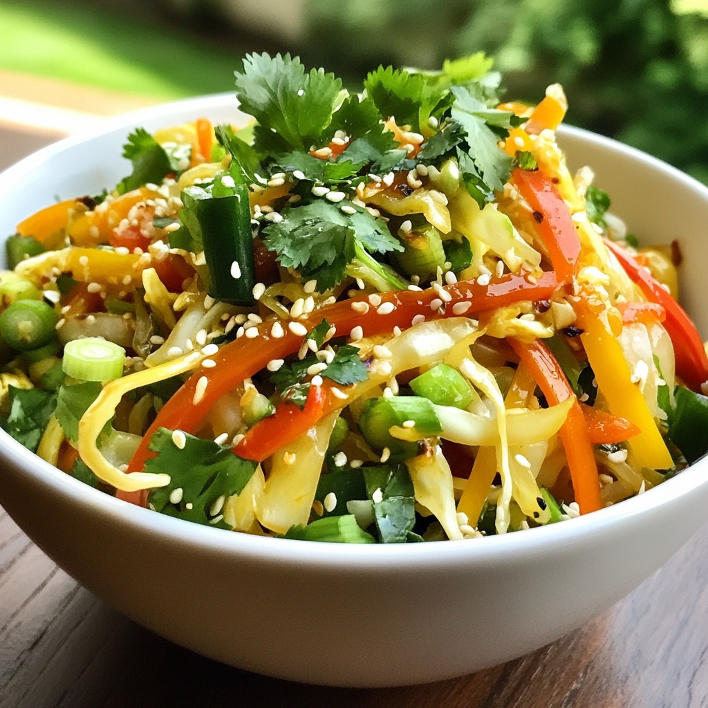 Veggie Loaded Egg Roll in a Bowl Fresh and Flavorful