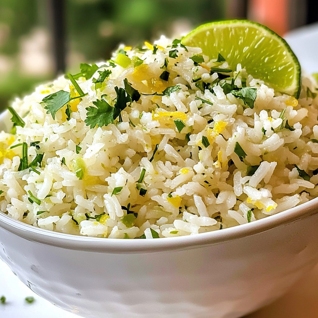 Cilantro Lime Rice Simple and Flavorful Side Dish