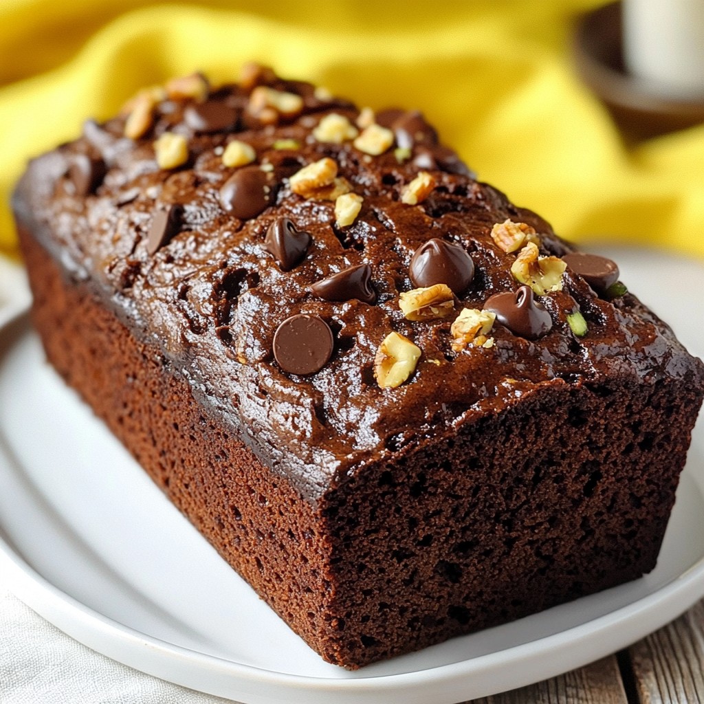 Double Chocolate Zucchini Bread Moist and Tasty Treat