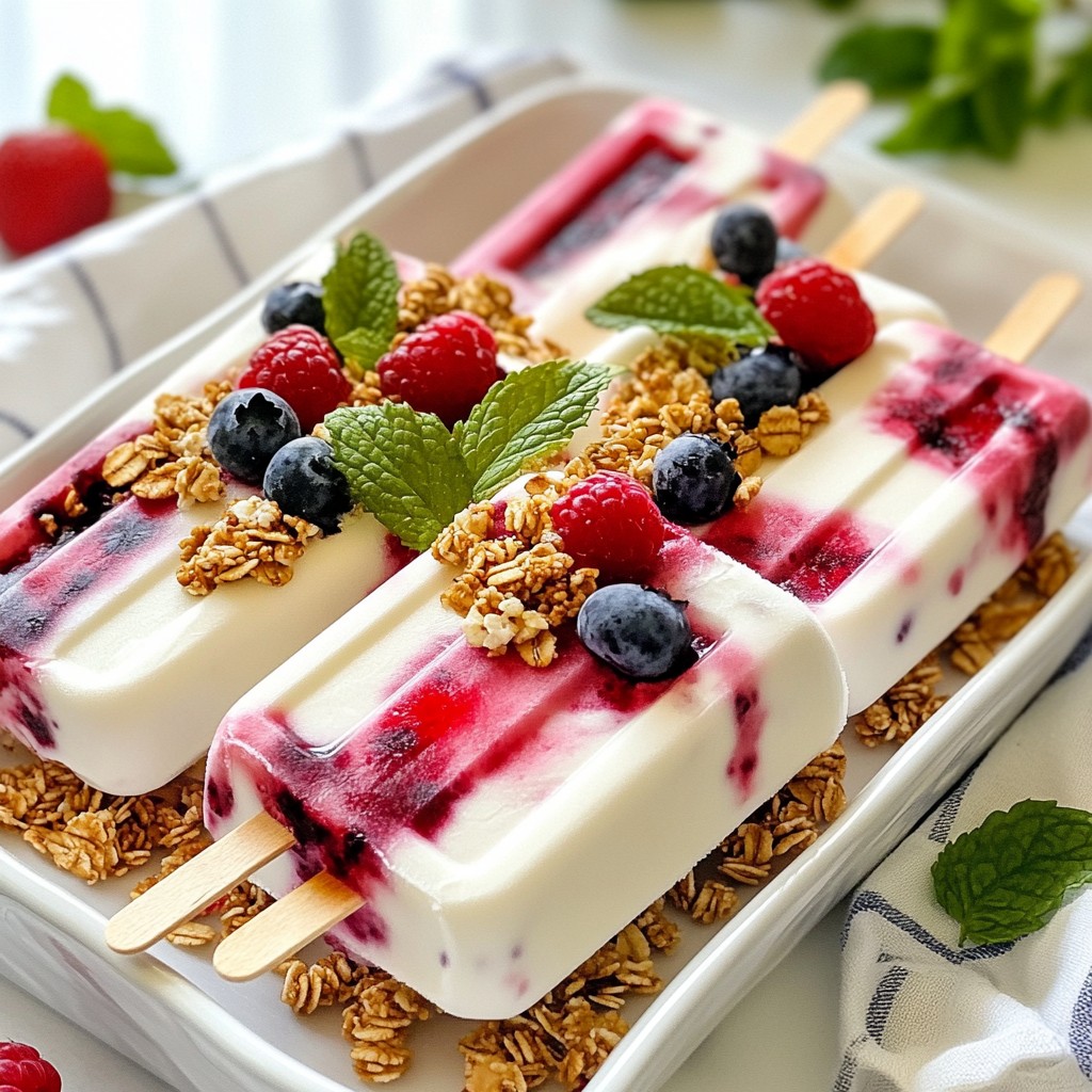 Greek Yogurt Parfait Popsicles Easy and Tasty Treat