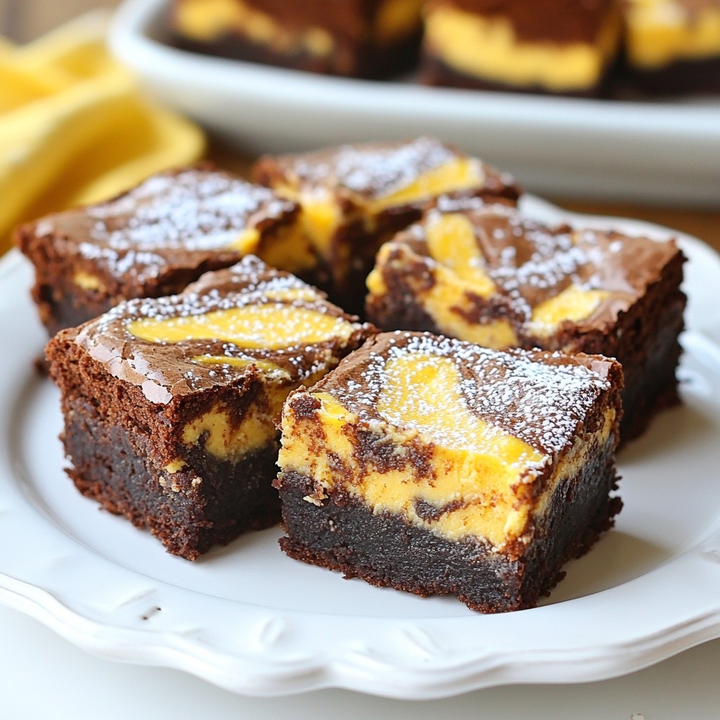 Pumpkin Cheesecake Swirl Brownies Irresistible Treat