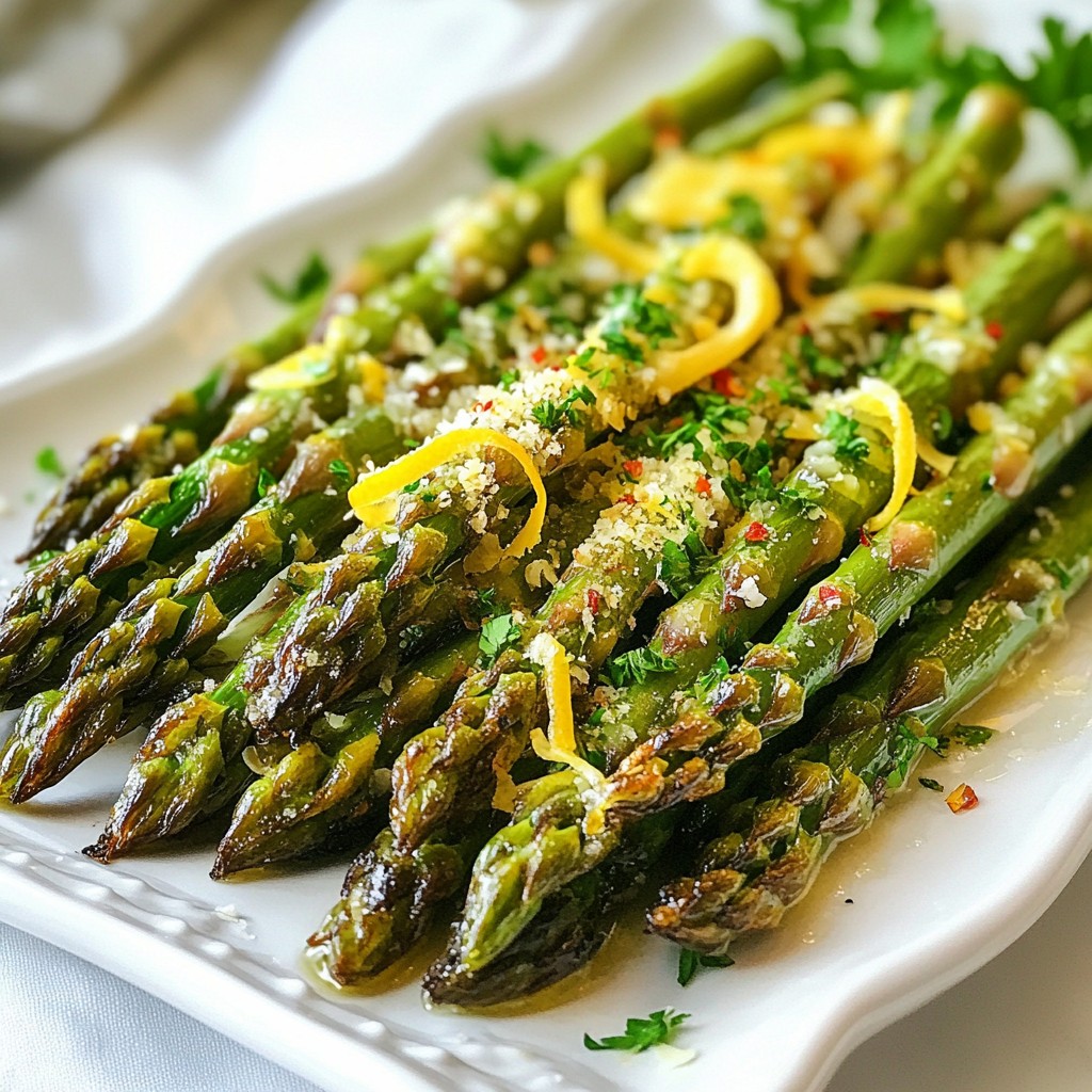 Lemon Parmesan Asparagus Savory and Simple Side