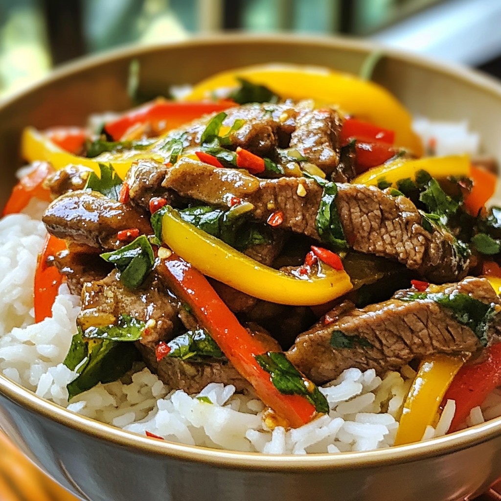 Thai Basil Beef Stir Fry Tasty and Quick Recipe