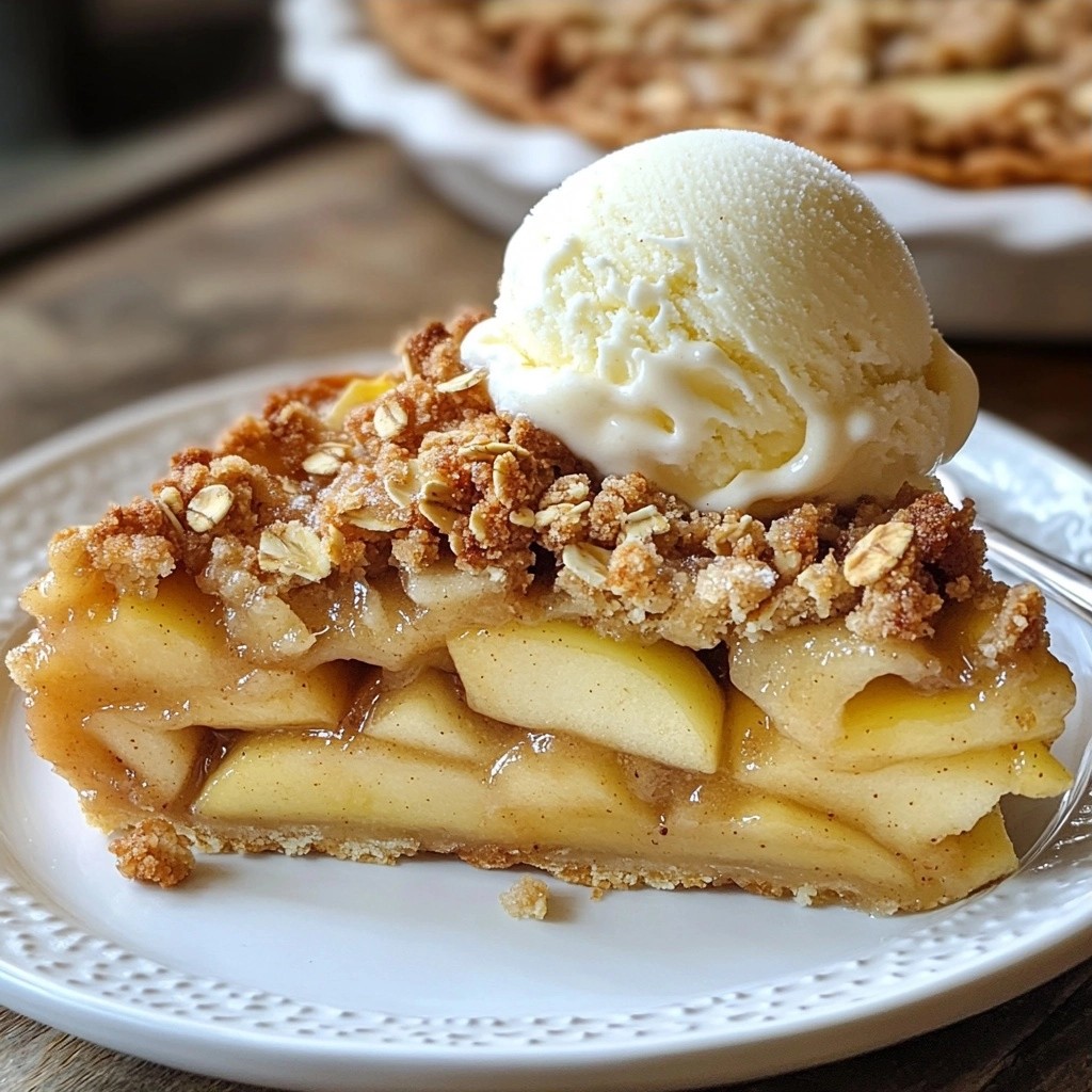 Classic Sweet Apple Crumble Pie Simple and Tasty Treat