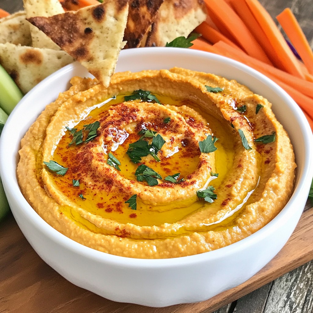 Roasted Red Pepper Hummus Flavorful and Easy Recipe