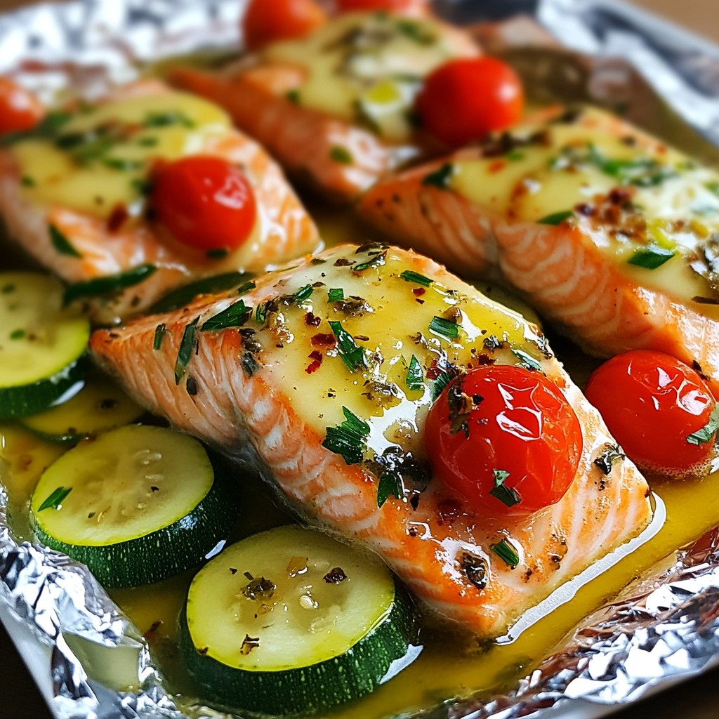 Garlic Butter Herb Salmon Packets Quick and Easy Recipe
