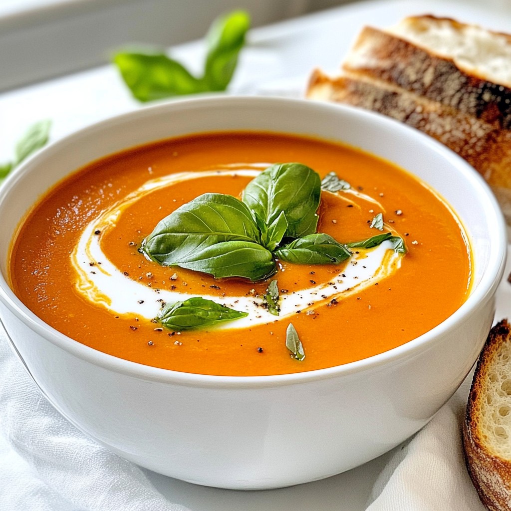 Creamy Roasted Tomato Soup Rich and Flavorful Delight