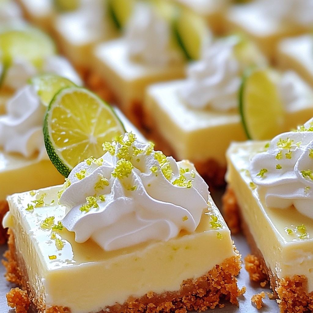 Key Lime Pie Bars Delightful and Simple Treat