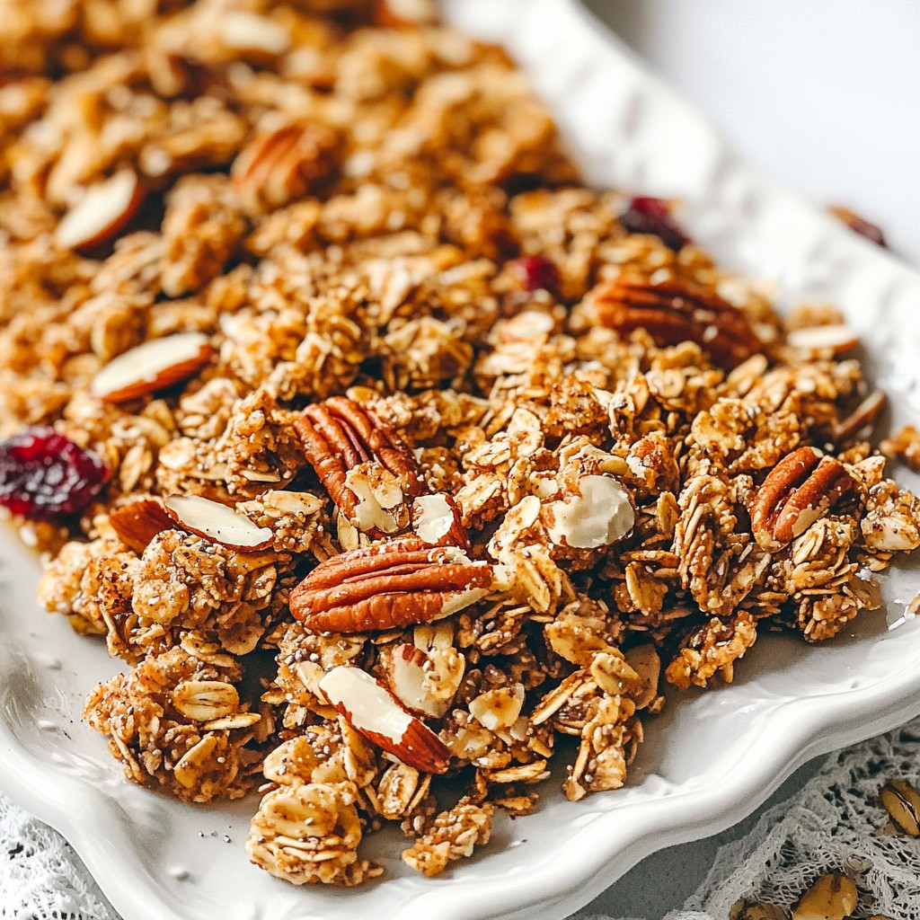 Maple Pecan Granola Clusters Crunchy and Healthy Snack