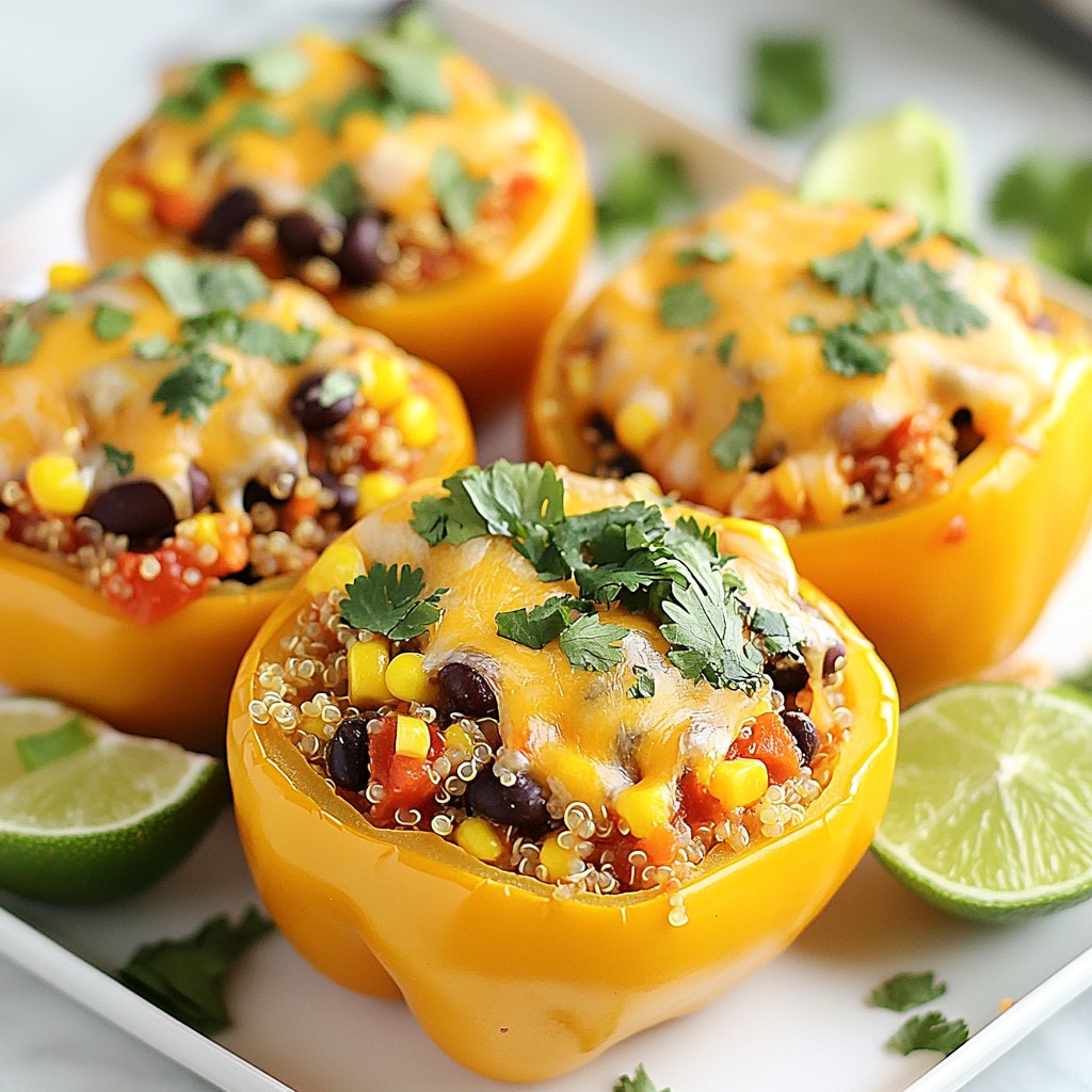Southwest Quinoa Stuffed Peppers Flavorful Delight