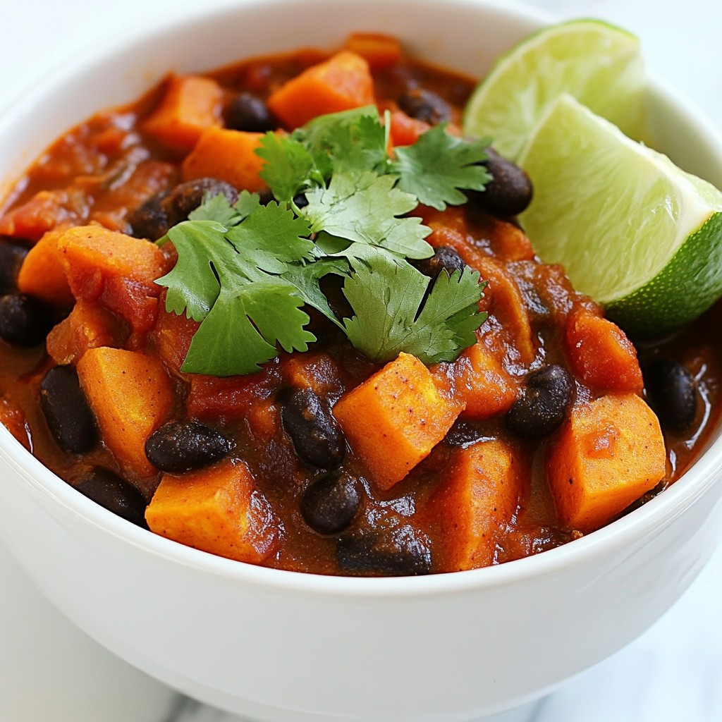 Sweet Potato Black Bean Chili Rich and Hearty Recipe
