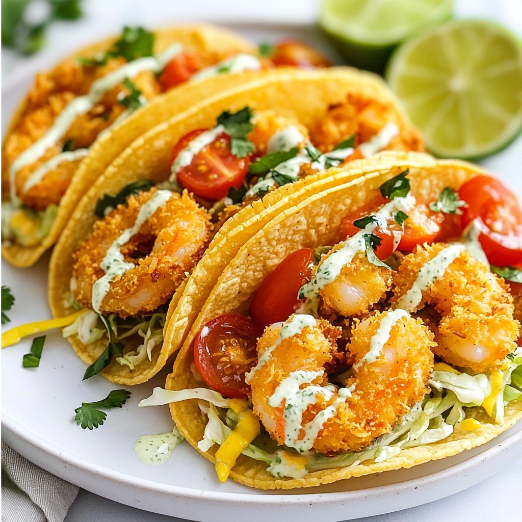 Coconut Crusted Shrimp Tacos Flavorful and Easy Dish