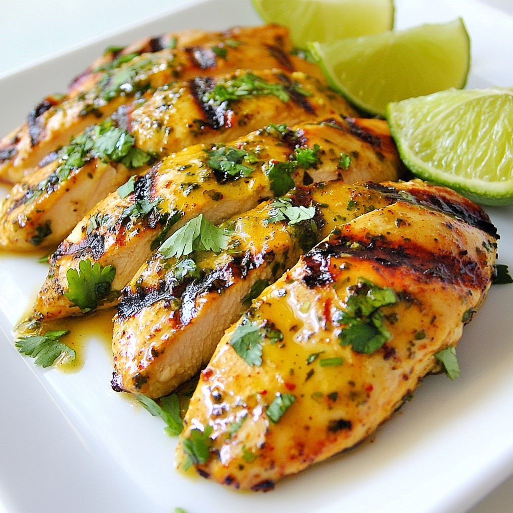 Honey Lime Cilantro Grilled Chicken Flavorful Delight