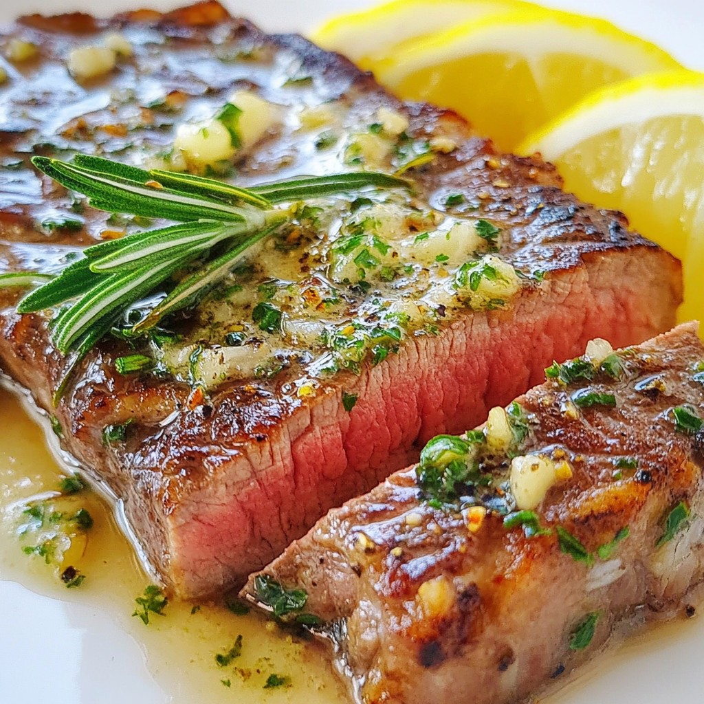 Garlic Butter Ribeye Steak Savory and Flavorful Dish