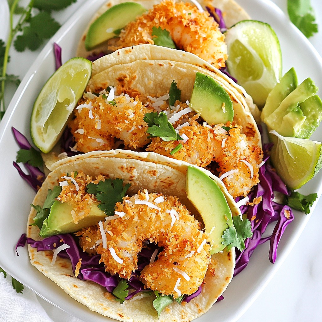 Coconut Crusted Shrimp Tacos Flavorful and Simple Meal