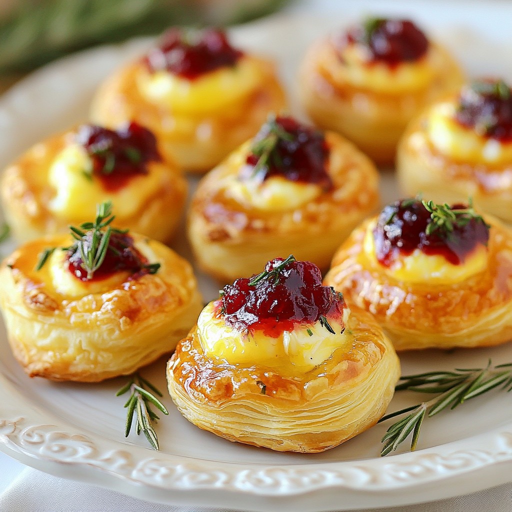 Cranberry Brie Puff Pastry Bites Irresistible Treat