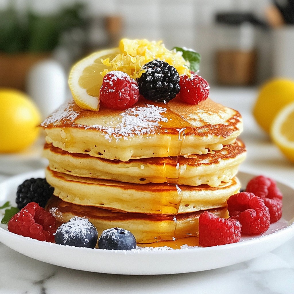 Lemon Ricotta Pancakes Fluffy and Delightful Recipe