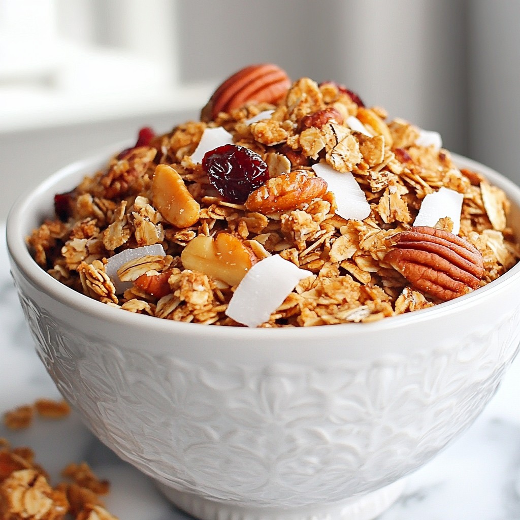 Vegan Maple Pecan Granola Crunchy and Flavorful Snack