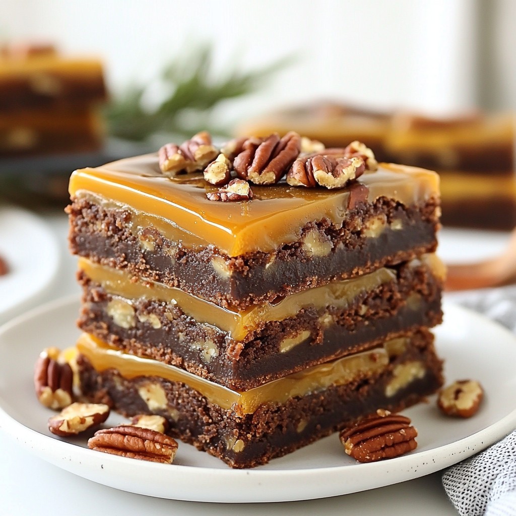 Caramel Pecan Turtle Brownies Irresistible Treat Recipe