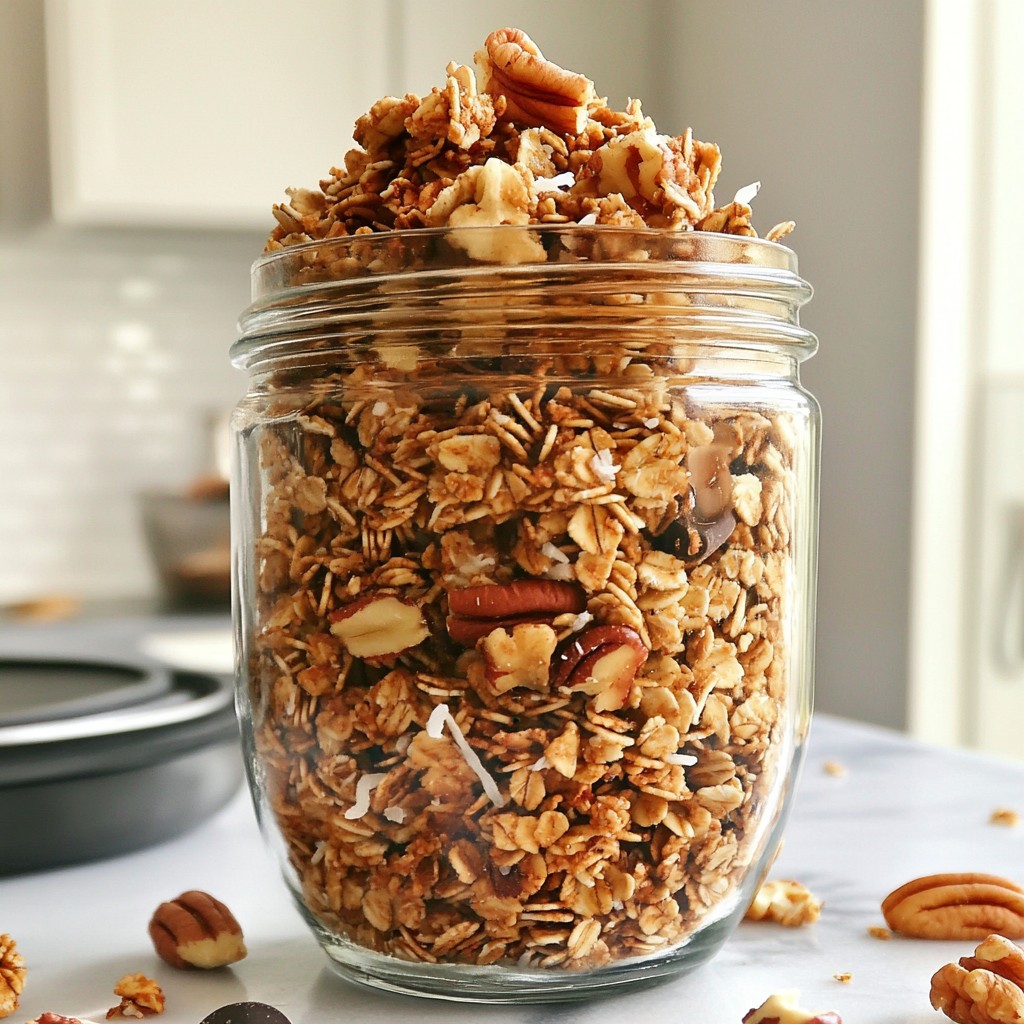 Maple Pecan Granola Clusters Crunchy and Tasty Snack