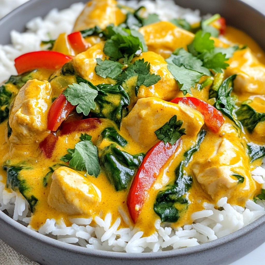 Creamy Coconut Chicken Curry Quick and Easy Recipe