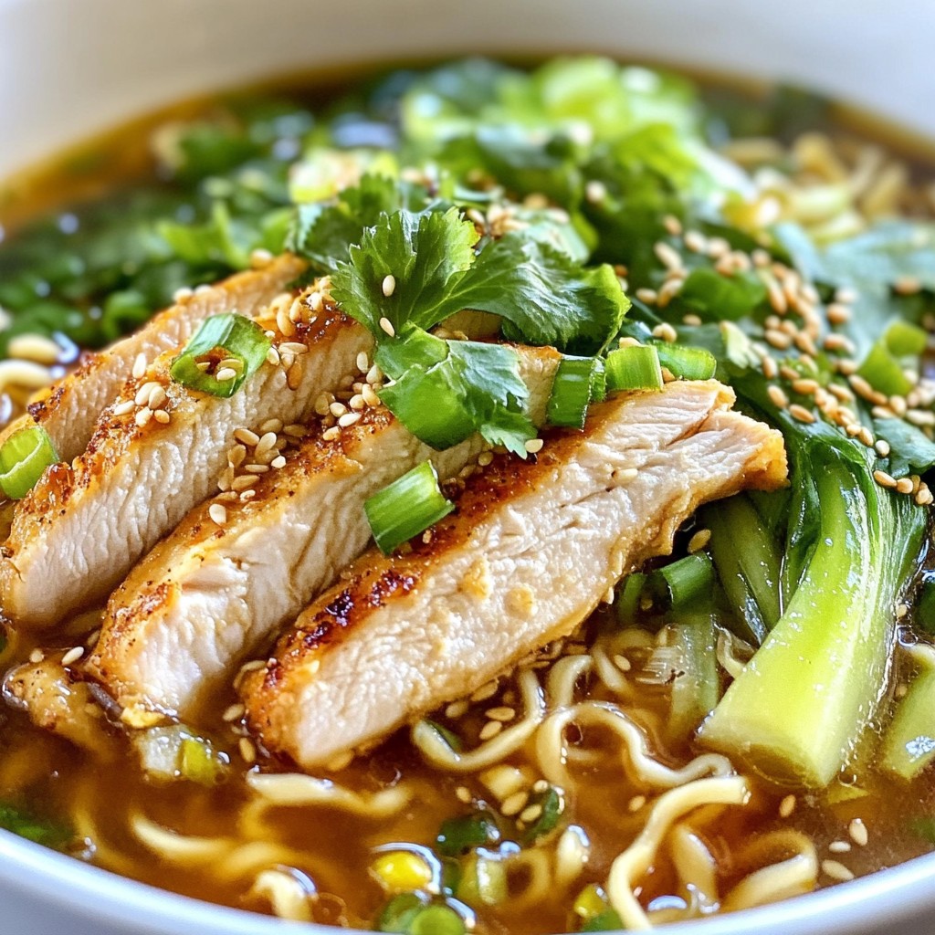 Sesame Ginger Chicken Ramen Savory and Simple Dish