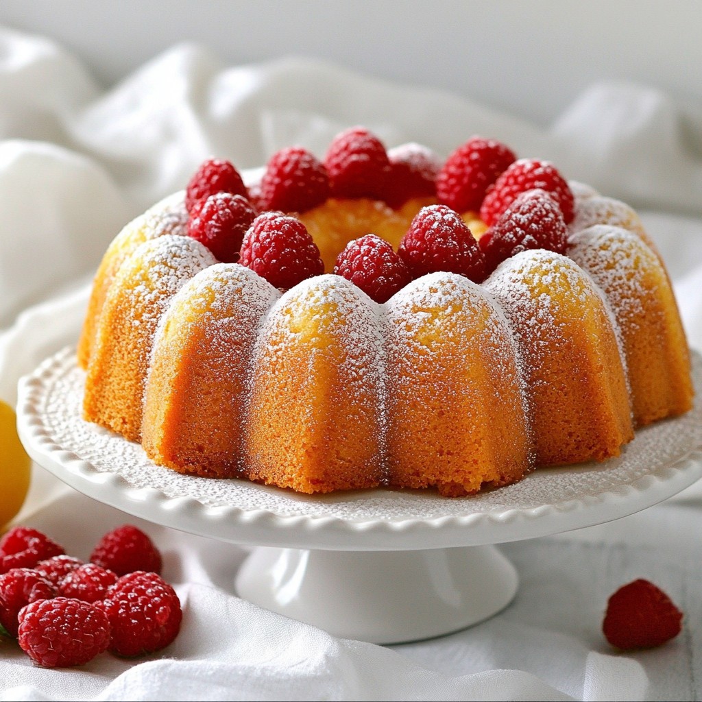 Lemon Raspberry Pound Cake Delightful and Simple Recipe